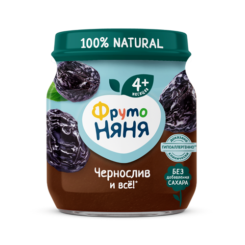Пюре Фруто Няня чернослив 100 гр 96048 - фото 10023