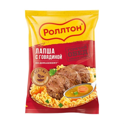Лапша Роллтон с говядиной 60 гр 96873 - фото 10526