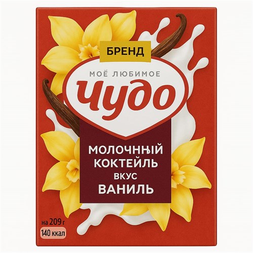 Чудо молочный коктейль ваниль 2% 0,2 л 97161 - фото 10765
