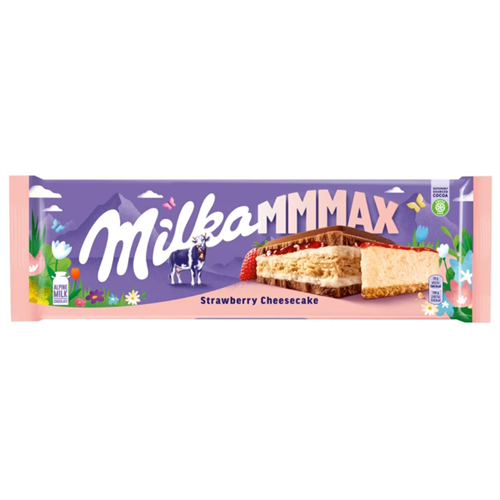 Шоколад Milka Клубничный чизкейк 300гр 97452 - фото 11024