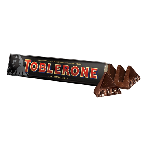 Шоколад Toblerone горький с медово-миндальной нугой 100 гр 97470 - фото 11040