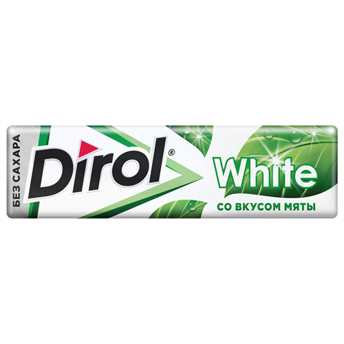 Жевательная резинка Dirol White мята 13,6гр 97524 - фото 11091