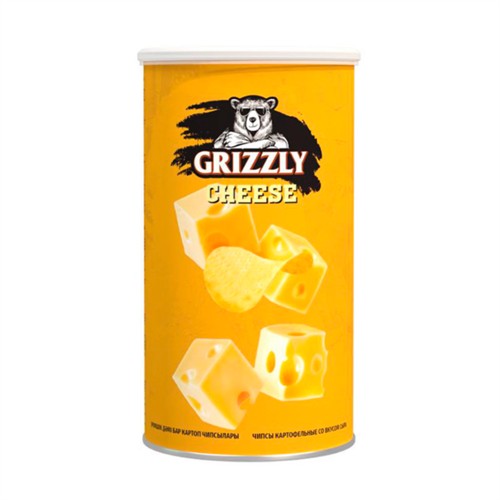 Чипсы GRIZZLY сыр в тубусе 70 гр 97569 - фото 11121