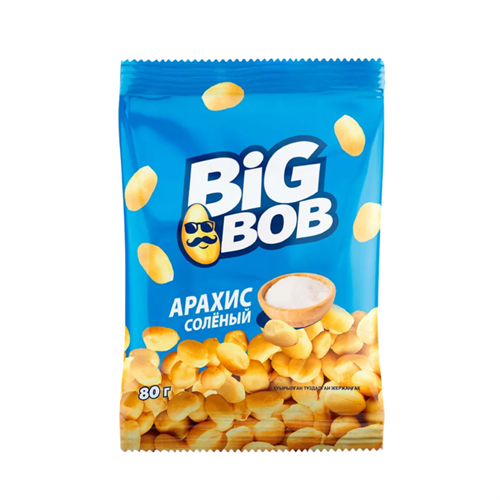 Арахис соленый Big Bob 80 гр 97655 - фото 11206