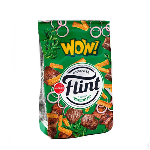 Сухарики Flint WOW шашлык 190 гр 97692 - фото 11247