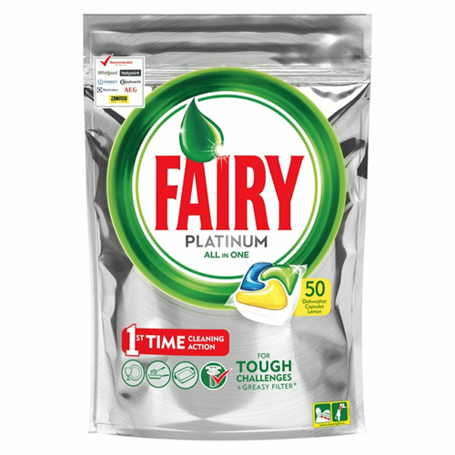 Капсулы таблетки для посудомоечной машины Fairy Platinum 50 шт 97939 - фото 11428