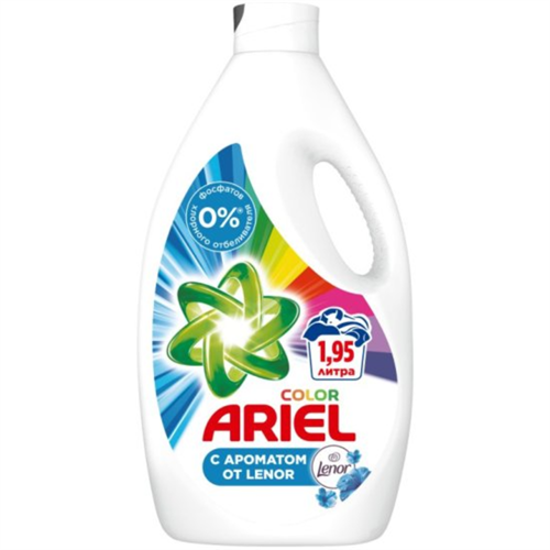 Гель для стирки Ariel с ароматом Lenor 1.95 л 98015 - фото 11510