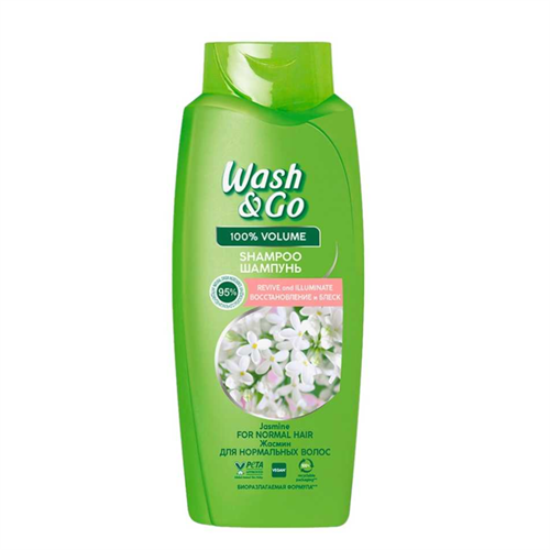 Шампунь Wash&Go Восстановление и блеск 675 мл 98511 - фото 12084