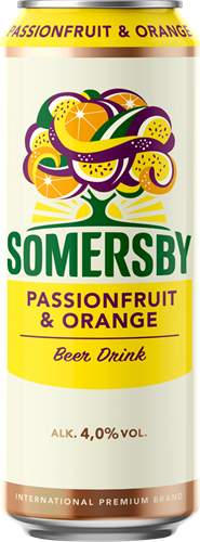 Пивной Напиток Somersby Passionfruit & Orange 0,45 л ж/б 95829 - фото 9819