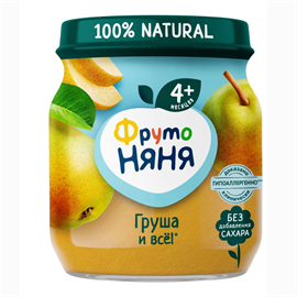Пюре Фруто Няня груша 100 гр 96053