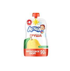 Пюре фруктовое Агуша Груша 90 гр пауч 96066