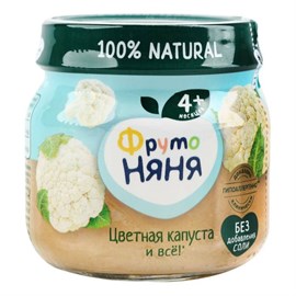 Пюре Фруто Няня цветная капуста  80 гр 96103