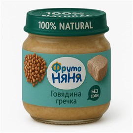 Пюре Фруто Няня говядина гречка 100 гр 96154