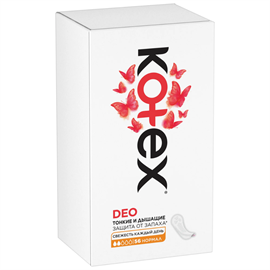 Прокладки ежедневные Kotex Deo Нормал 56шт 96201