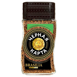 Кофе растворимый Черная Карта Brasilia 95 гр 96467