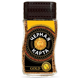 Кофе растворимый Черная Карта Gold 95 гр 96549