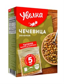 Крупа Чечевица Зеленая Увелка 400 гр 96688