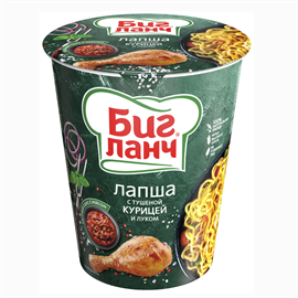 Лапша Биг Ланч Говядина с курицей и луком 65 гр 96883