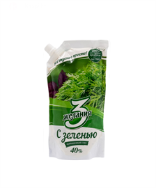 Майонез 3 желания с зеленью 40% 190 гр 96958