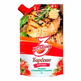 Кетчуп 3 желания Барбекю 450 гр 96988