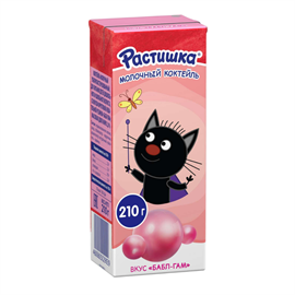 Молочный коктейль Растишка бабл гам 210 гр 97131
