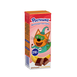 Молочный коктейль Растишка шоколад банан 210 гр 97132