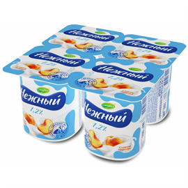 Йогурт Нежный Персик 1,2% 100 гр 97221
