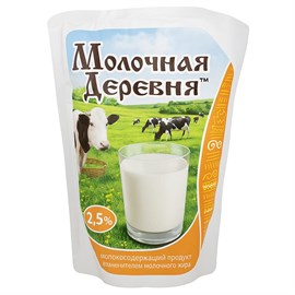 Молоко Молочная деревня 3,2% 900 мл тфа 97287