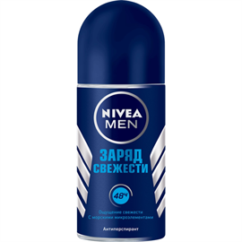Дезодорант-антиперспирант Nivea Men Заряд свежести 50мл 97318