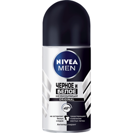 Дезодорант-антиперспирант Nivea Men Черное и Белое невидимый 50мл 97321