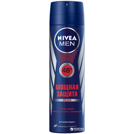 Дезодорант-антиперспирант спрей Nivea Men Мощная защита 150мл 97339