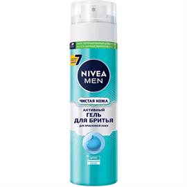Гель для бритья Nivea Men Чистая кожа 200мл 97349