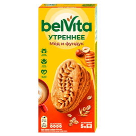 Печенье ВelVita Утреннее c фундуком и медом 225 гр 97454