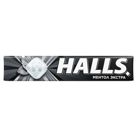 Карамель леденцовая HALLS Ментол экстра 25гр 97461