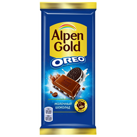 Шоколад Alpen Gold Oreo молочный 85гр 97474