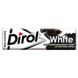 Жевательная резинка Dirol White активированный уголь 13,6гр 97483