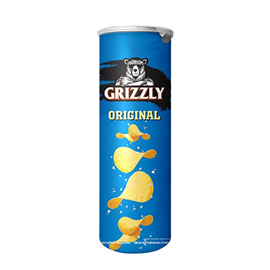 Чипсы GRIZZLY оригинальные в тубусе 130 гр 97564