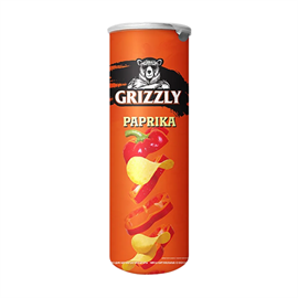 Чипсы GRIZZLY паприка в тубусе 130 гр 97565