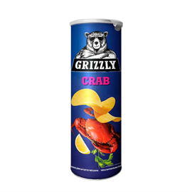 Чипсы GRIZZLY краб в тубусе 130 гр 97567