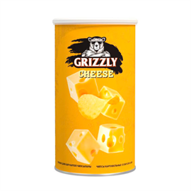 Чипсы GRIZZLY сыр в тубусе 70 гр 97569