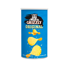 Чипсы GRIZZLY оригинальные в тубусе 70 гр 97570