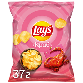Чипсы картофельные LAY'S Краб 37гр 97601