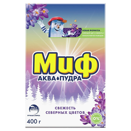 Стиральный порошок Миф Ручная стирка Свежесть северных цветов 400 гр 98047