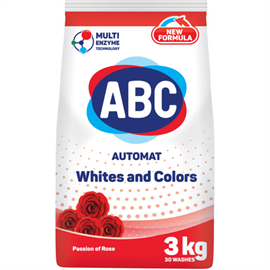 Стиральный порошок ABC Аромат розы 3 кг 98086