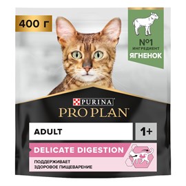 Корм для кошек Purina PRO PLAN с ягненком 400 гр 98273