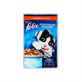 Корм FELIX индейка в желе 75 гр 98288