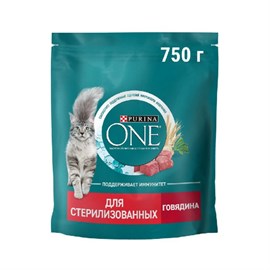 Корм для стерилизованных кошек Purina говядина 750 гр 98304