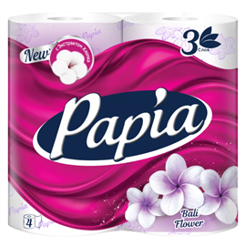 Туалетная бумага Papia Bali Flower 4 шт 98340