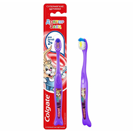 Зубная щетка Colgate детская Доктор Заяц мягкая 2+ 98581