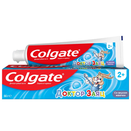 Зубная паста Colgate Доктор Заяц 2+ со вкусом жвачки 50 мл 98582
